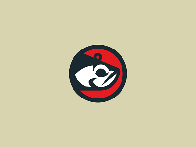 Braidrunner Logo Mark angling design fishing logo lure