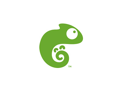 Baby Chameleon animal chameleon corporate design identity logo reptile vector