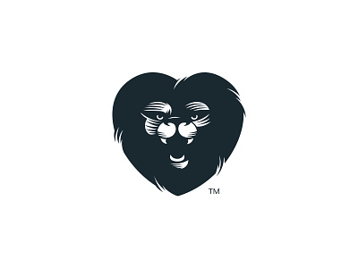 Lionheart app circle corporate design heart icon identity lion logo on potential
