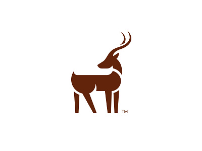 Impala Logo Mark app corporate deer design icon identity impala logo stag