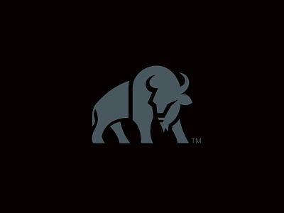 Buffalo / Bull Logo mark animal app bison buffalo bull corporate design icon identity logo