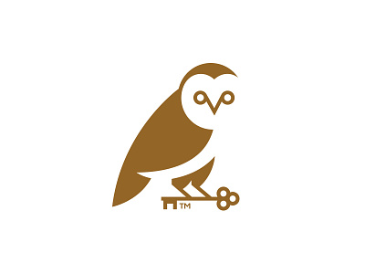 Owl Logo Mark animal barn owl bird corporate identity logo mark owl