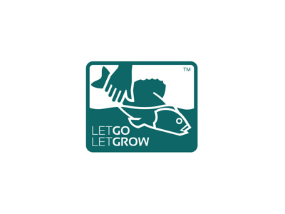 Let Go, Let Grow burnell design fish fishing logo mark neil