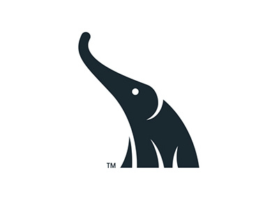 Ele! burnell design elephant logo mark neil vector