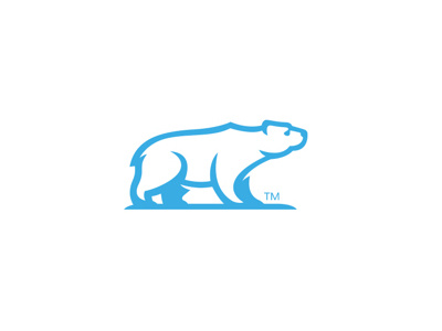 Ice bear bear burnell design logo mark neil vector