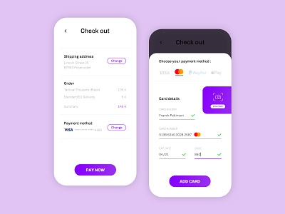 Credit Card Checkout - UI Weekly #2