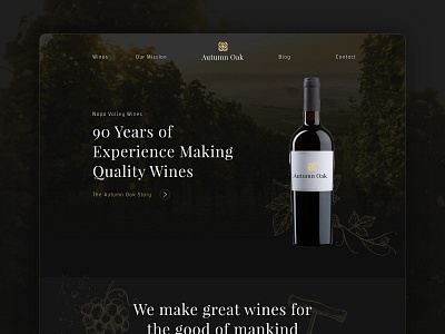 Wine Website Parallax Animation by Jesse Showalter on Dribbble