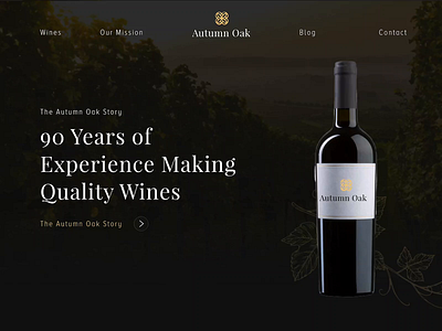 Wine Website Parallax Animation adobe xd parallax parallax scrolling ui ui design web design webdesign webdesigner