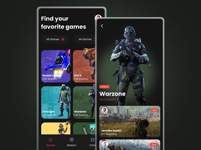 Live Stream Gaming App