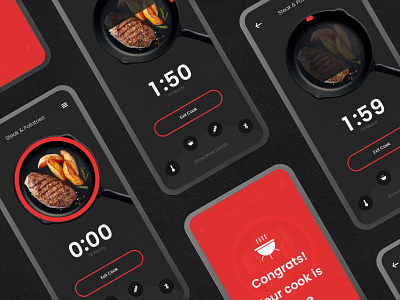 Bluetooth BBQ Timer animation bbq blutooth graphic design ios motion graphics ui ui design ux web design