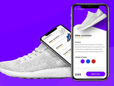 Nike Shoe App design graphic design ios nike nike shoes shoes ui ui design web design website