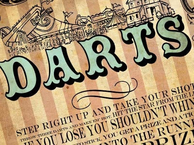Darts Wedding Poster