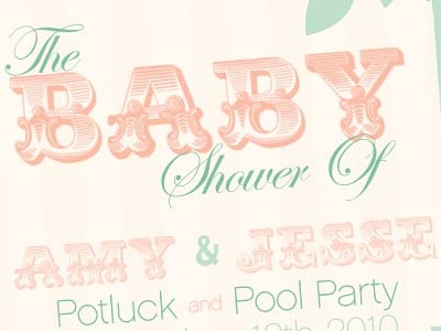 Baby Shower Invitation baby design graphic invitation poster type vector