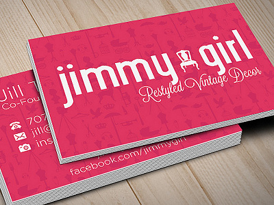 Jimmygirl Business Card business card design graphic design print design