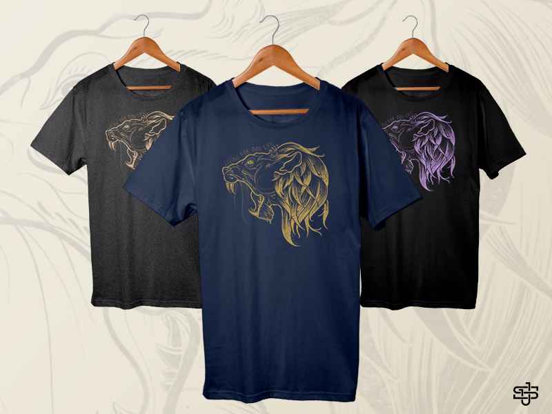 Lion Shirt - Living the God Life by Jesse Showalter on Dribbble