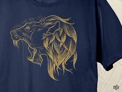 Lion Shirt Graphic Closeup