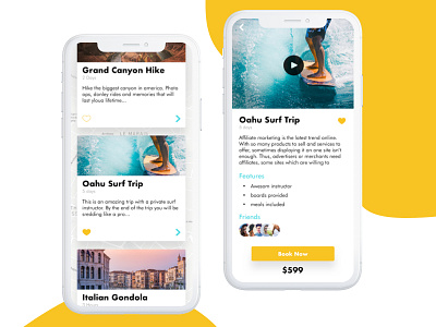 Travel App UI Concept 2 appdesign blue iosdesign iphonex modern travelapp uidesign