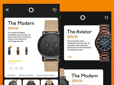 UI Exercise 001 - Watch Store