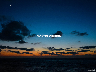 Thanks to Dribbble! alexandria clouds dribbble egypt sea sky sunset thank you