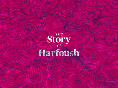 The Story of Harfoush blue cover harfoush illustration image lines pdf pink pool portfolio story swimming