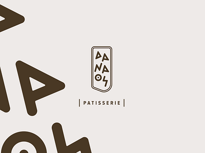 DANAOS Patisserie ancient ancient greece ancient script bakery bakery logo brand brand identity branding design for sale greece greek greek design logo logotype patisserie typography typography logo