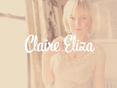 Claire Eliza brand logo photographer script