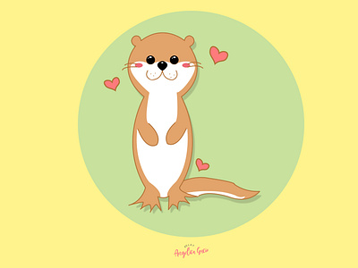 Cute Otter Illistration