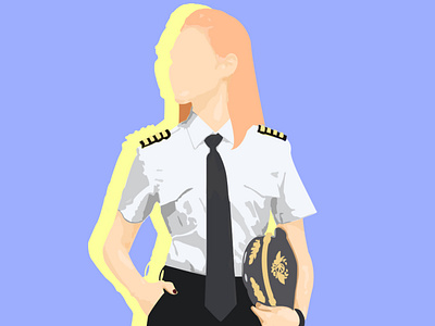 Pilot Woman angel gucio angelica gucio art art illustration easy illustration flat illustrator girl illustration illustration vector vector art vector illustration