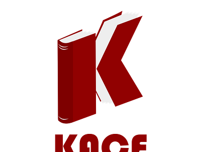 Kace Bookaholic logo 2d illustration angel gucio design easy illustration illustration logo