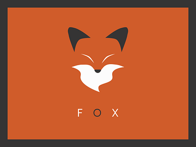 FOX animal color fox illustration minimal shapes vector