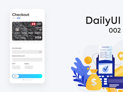 Checkout Page 002 app branding dailyui design flat illustration logo type ui ux web