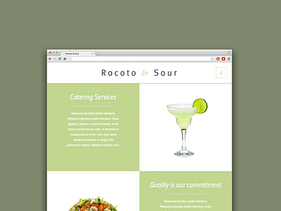 Rocoto & Sour - Website browser button header responsive web website