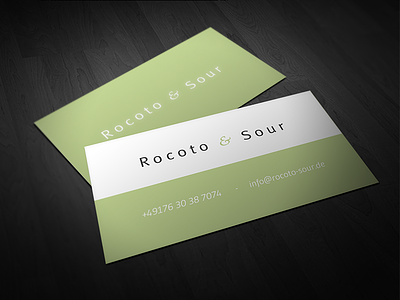 Rocoto & Sour - Business Card business business card card mockup