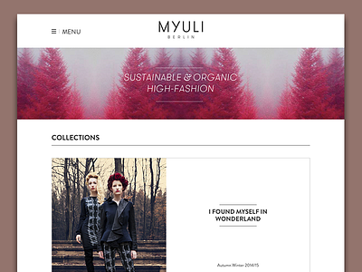 MYULI - Redesign clean navigation responsive web website