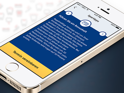 ZahnPlan - iOS App app blue dentist gradient icons ios iphone pattern tip