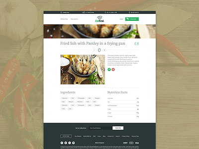 EatFirst - Website description detail footer meal order parallax product startup tags web website