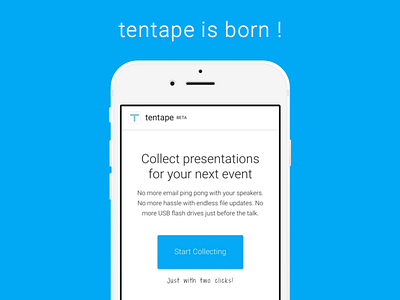 tentape - website launch