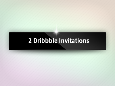 2 Dribbble Invitations button dribbble giveaway invitation invite ui