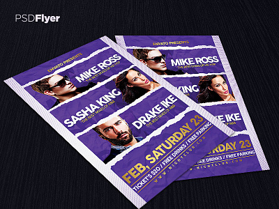 Artist Event Music Flyer 1 artistmusic flyer consert event flyer house musicvip partynight club invitation party flyer poster psd template