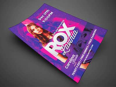Artist Event Flyer Template 2 artist band colors flyer invitation night club party flyer poster psd template