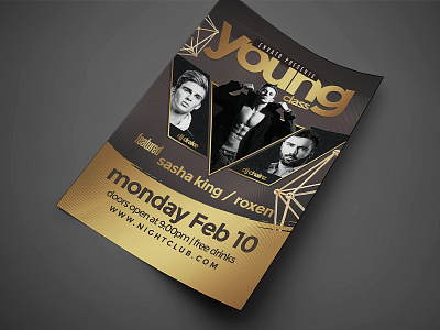 Artist Event Music Flyer 2 2 artist bash concert flyer invitation night club party flyer poster psd template