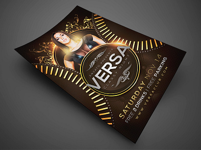 Versa Classy Party Flyer bash bday classy deluxe flyer invitation night club party flyer poster psd template