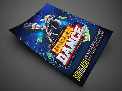 Urban Dance Flyer Template1 artist bash club concert flyer invitation night club party flyer poster psd template