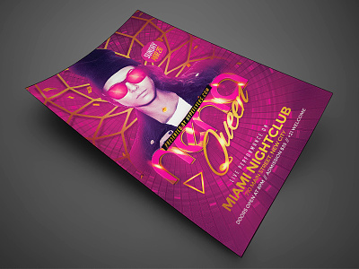 Artist Music Event Flyer artist bash concert.bday flyer invitation night club party flyer poster psd template