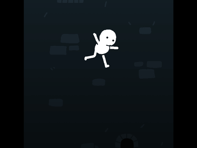 Falling Guy animation falling gif guy illustration loopdeloop tumble