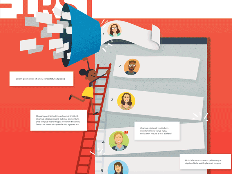 Story Illustrations concept gif illustration people story