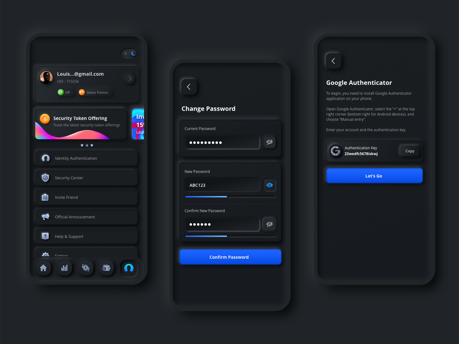 Crypto Wallet - Neumorphism Dark Mode by LOUISwithoutE on Dribbble