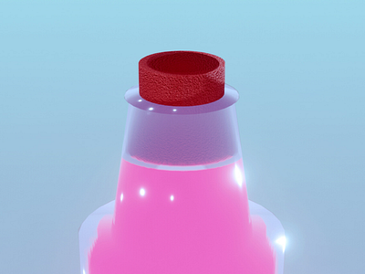 Bottle 3d blender3d illustration