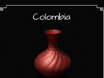 Colombia 3d blender3d illustration photoshop