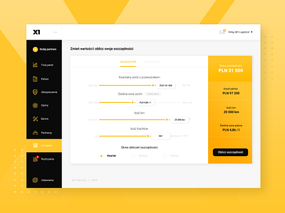 Dashboard - software for managing the discount system. chart dashboard discount finance financial dashboard fintech insurance software ui ux web yellow